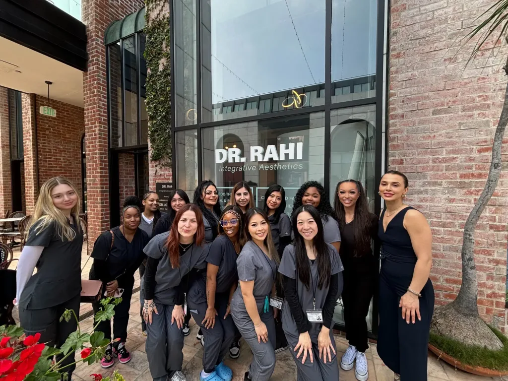 KC Beauty Academy esthetician students on a class field trip
